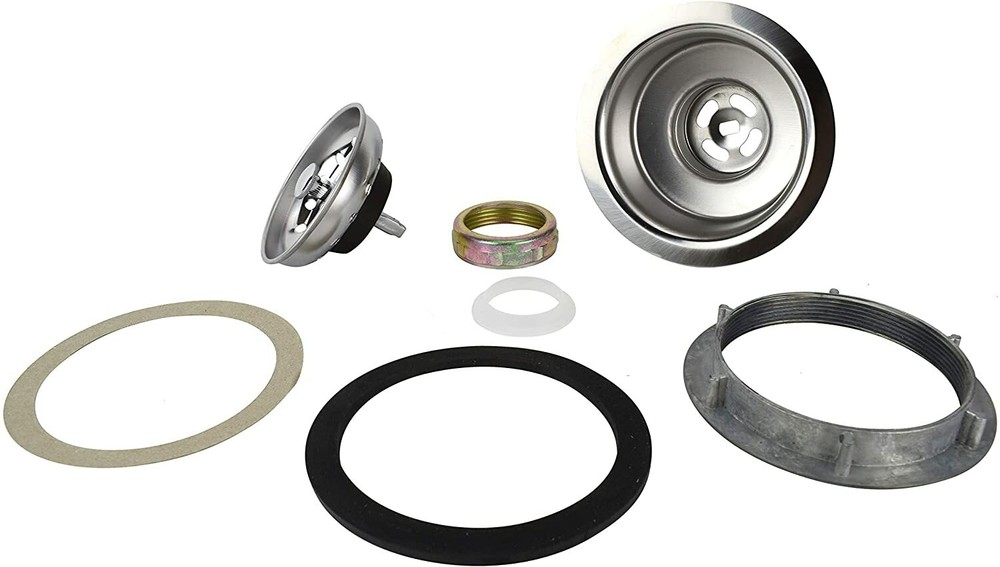 PLUMB PAK PP8PC Stainless Steel Kitchen Sink Basket Strainer w/ Fixed Stick Post