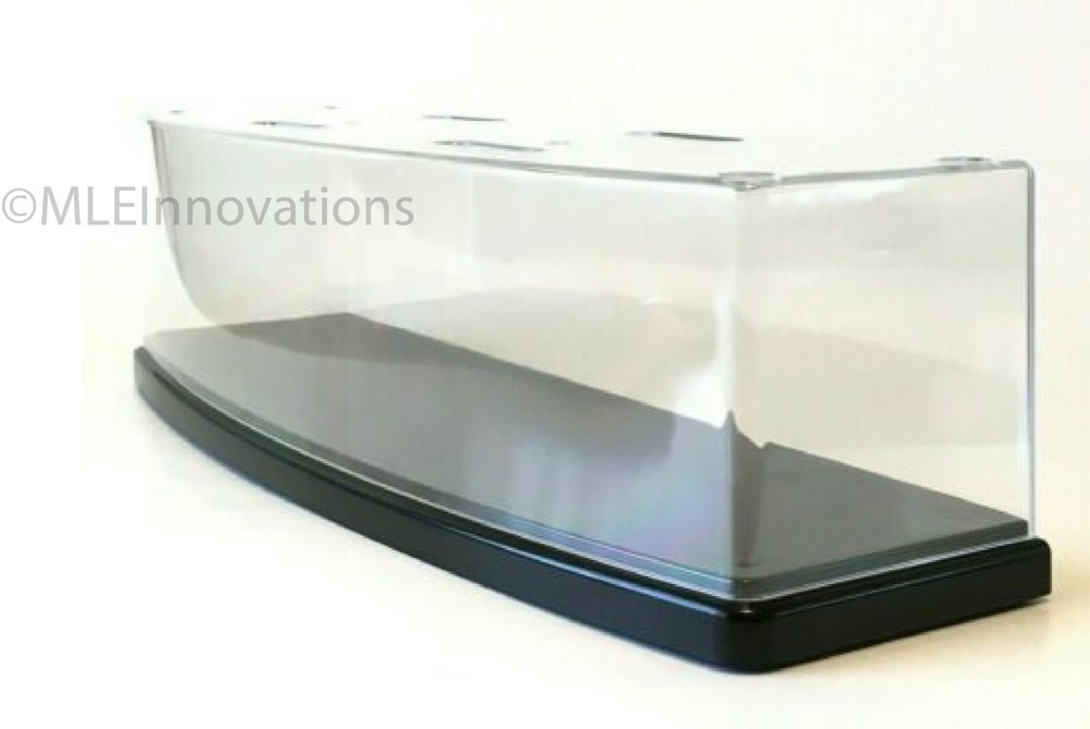 Hot Wheels Display Case Large Clear Acrylic Plastic Box Dust Proof Flat 13" x 4"