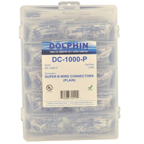 Dolphin Components Dc-1000-P Insulation-Displacement Wire Connector, 16 Awg