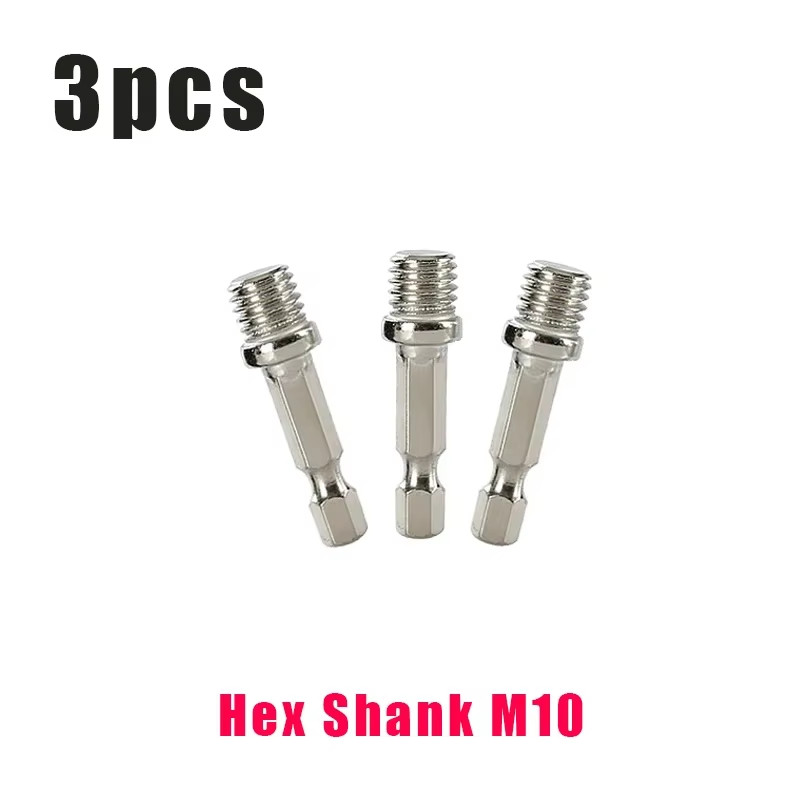 3Pcs M14/M10 Thread Interfaces Connection Adapter Polisher Conversion Connection
