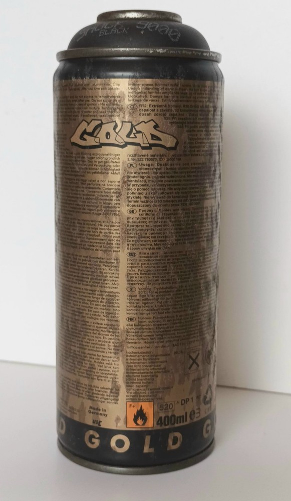 Montana Gold Spray Vintage Spray Can Empty