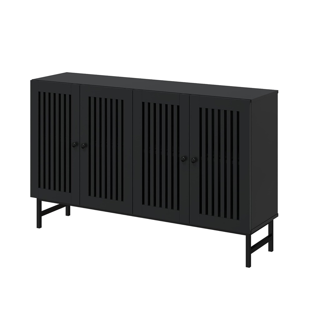 Buffet Storage Cabinet with 4 Doors,Kitchen Sideboard with Storage,Coffee Bar...