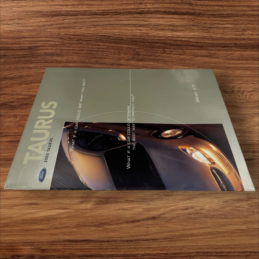 2000 Ford Taurus Foldout Sales Brochure Poster 00 Original