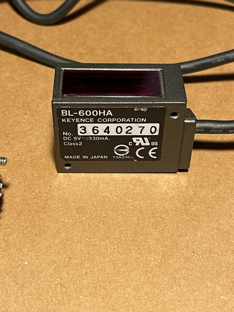 Keyence BL-600HA High Resolution Ultra Small Laser Barcode Reader