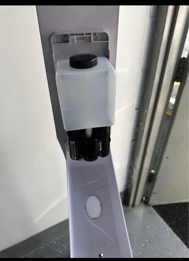 Service Ideas ADISPWSTD Sanitizer Dispenser with Stand White