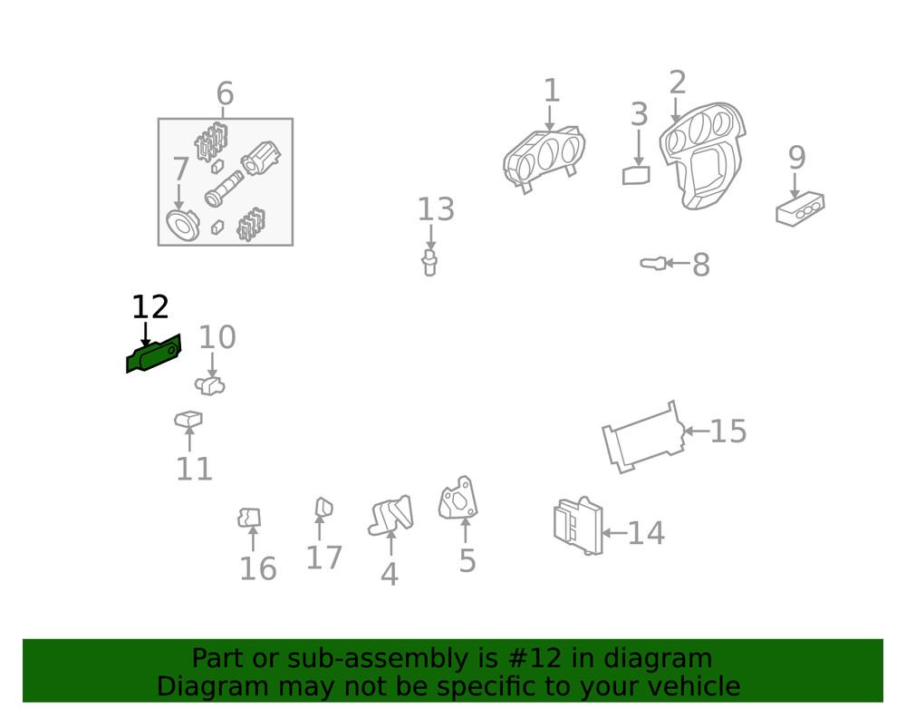 Genuine GM Instrument Panel Bezel 25931259