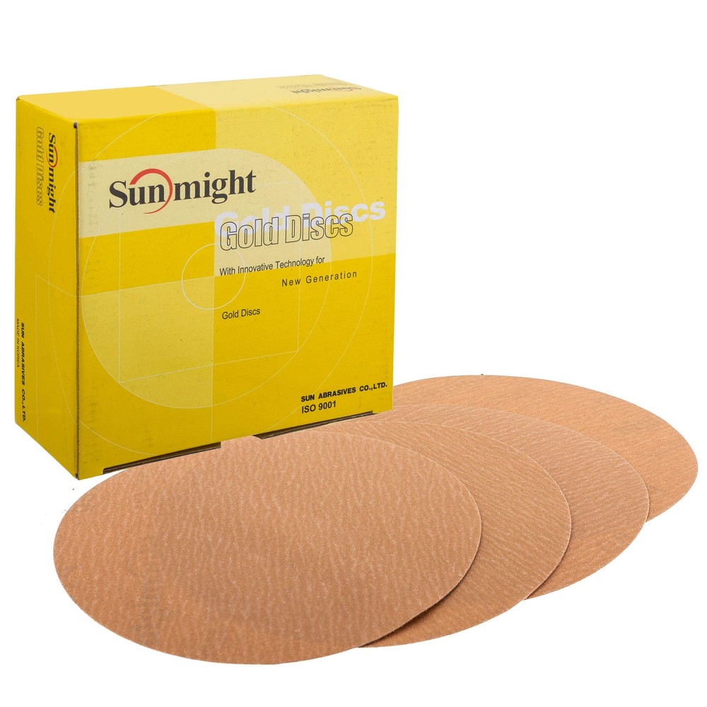 Gold - 6 No Hole Grip D Disc 40Grit Box/50 (2403)