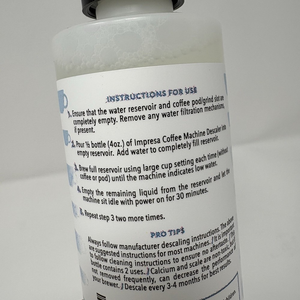 Keurig Descaler (2 Uses Per Bottle) Universal Descaling Solution 4 Pack