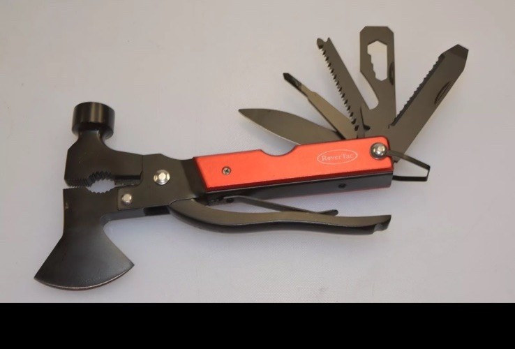 RoverTac 14-in-1 Multitool Camping Axe Hatchet - New