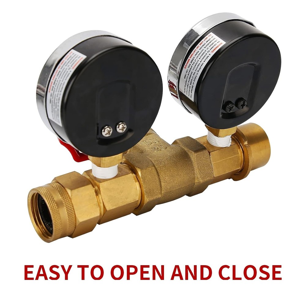 Accurate Water Flow, Pressure & Temperature Assembly - Brass Construction