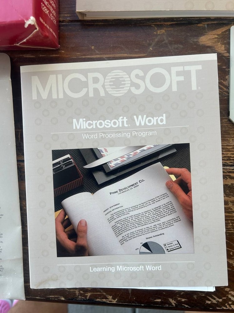 Microsoft Business Pack Macintosh w/ Word Multiplan Chart File Disks