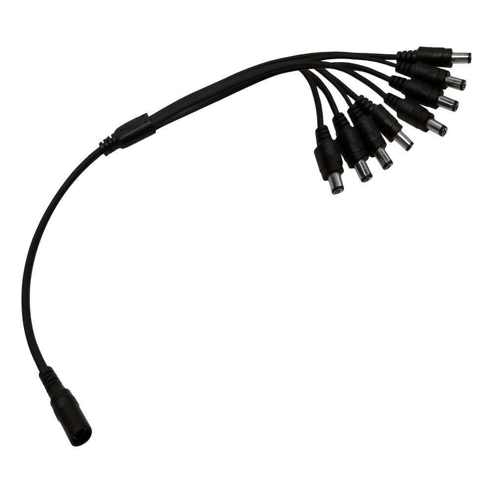 5 Pack - 8 Way Channel DC Power Splitter Adapter Cable for CCTV Security Camera