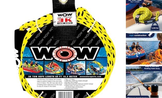 Tow Rope 3K Towing Capacity Yellow