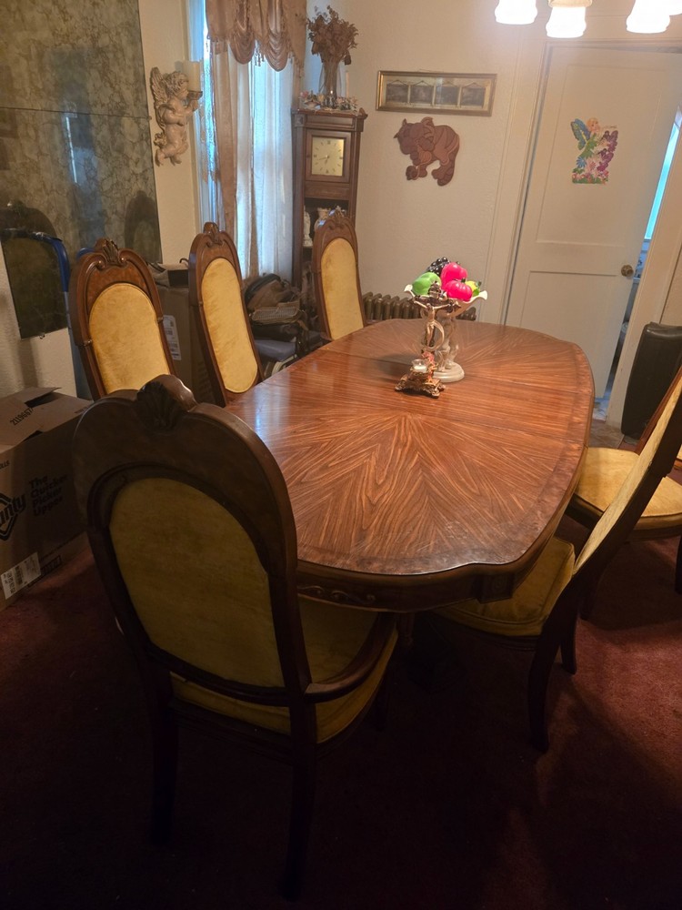 dining room set with china cabinet antique