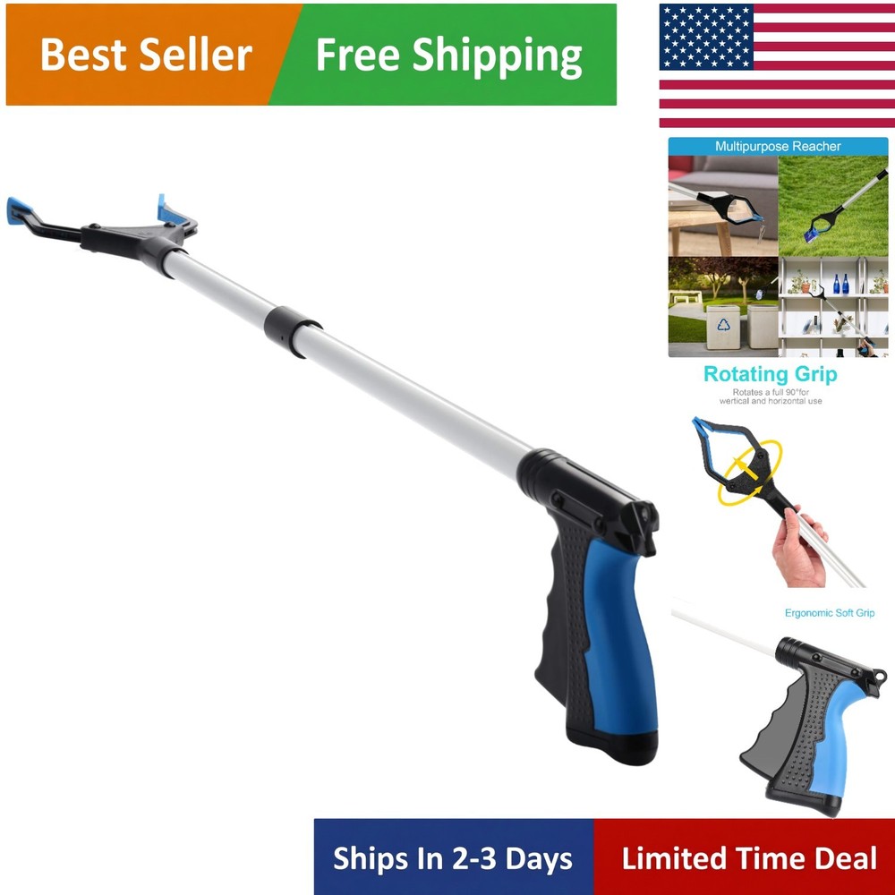 Folding 32" Grabber with Ergonomic Handle - Efficient  for Trash Pickup