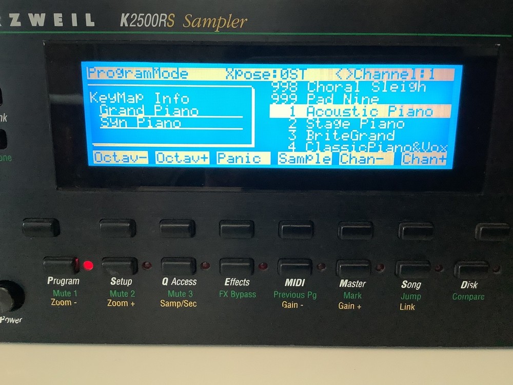 Kurzweil K2500RS VAST Variable Architecture Synthesis Technology