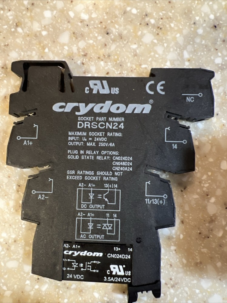 Crydom CN024D24 Rely With Socket DRSCN24 Dinrail Mount