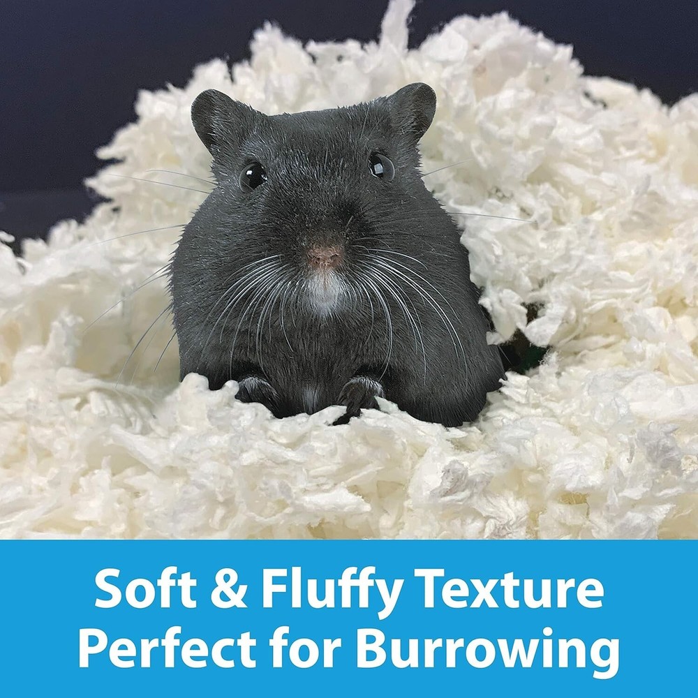 White Bedding for Small Pets - Comfy, Cozy & Odor-Controlled - 50 Liters (Pac...