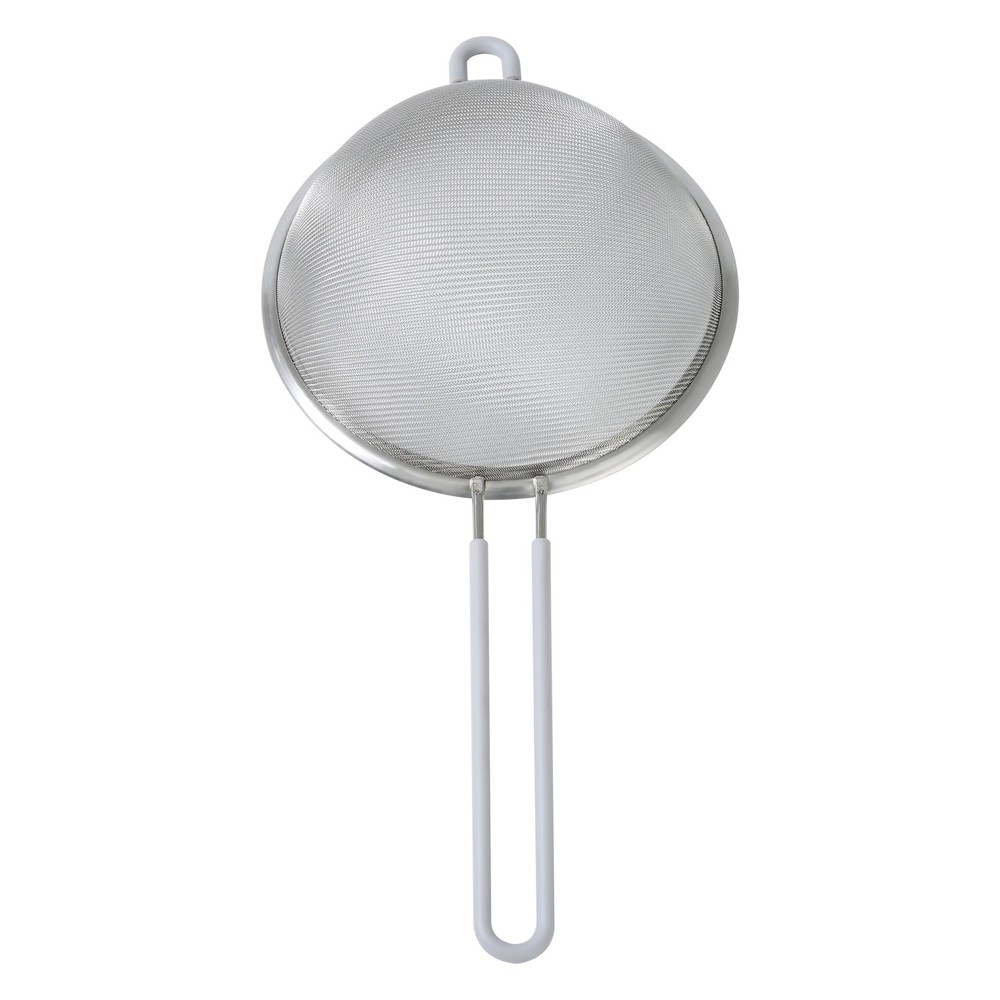 8" Stainless Steel Fine Mesh Strainer, Silver