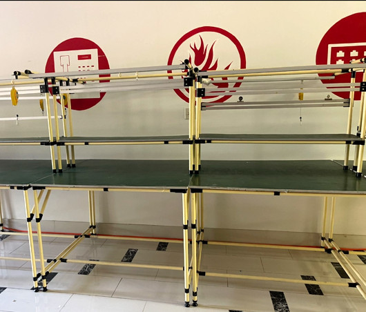 Industrial Workbench Assembly Line Table Modular Pipe & Joint Workstation