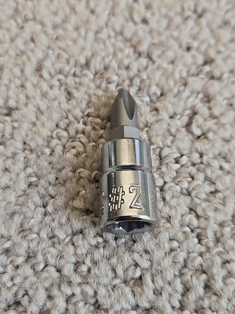 Craftsman CMMT42682 #2 Phillips Bit Socket 1/4" Drive PH2 D14