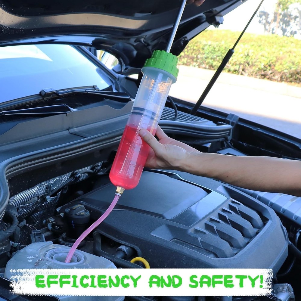 Heavy-Duty 500cc Fluid Extractor with Locking Connector - Ultimate Garage Tool