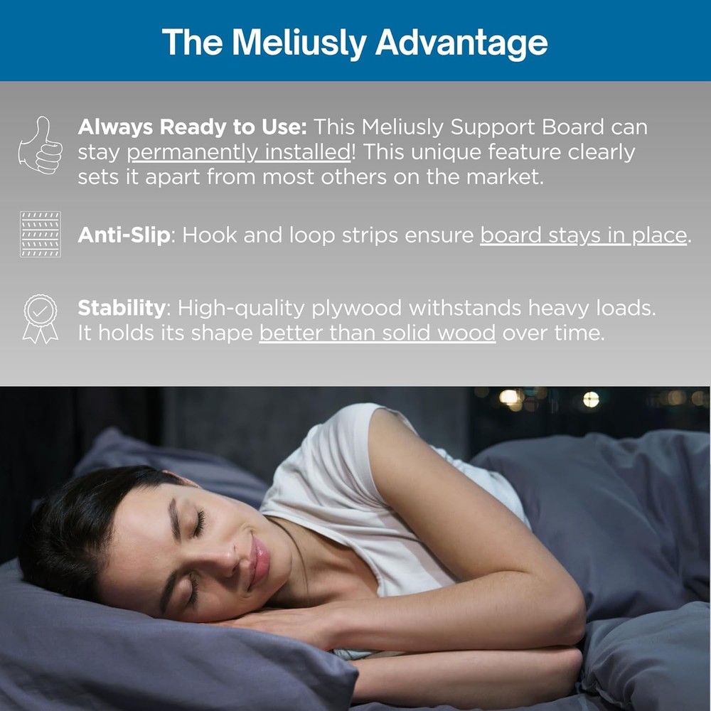 Permanently Installed Sleeper Sofa Support Board Queen Size Patent Pending