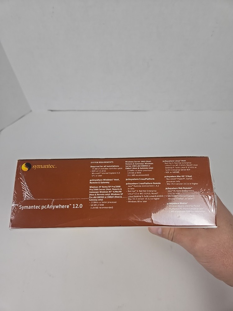 Symantec pcAnywhere 12.0 - Single User Remote Control Software (Brand New)