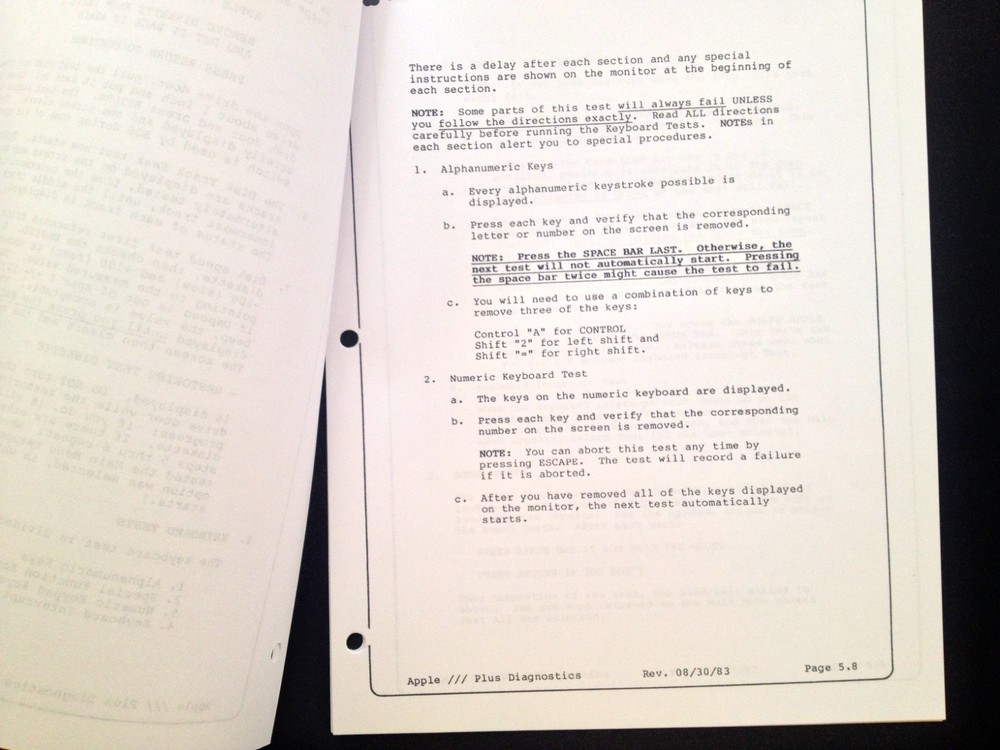 Apple III Plus Diagnostic Program / Apple III Home Computers
