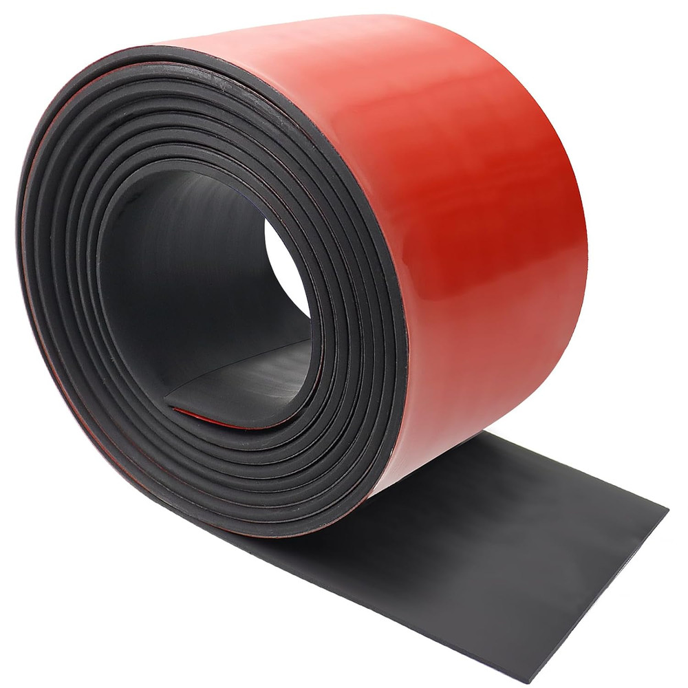 Neoprene Rubber Strips, Self Adhesive Solid Rubber Sheets Rolls for Pads, Crafts