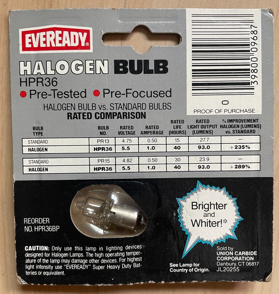 EVEREADY HALOGEN BULB HPR36