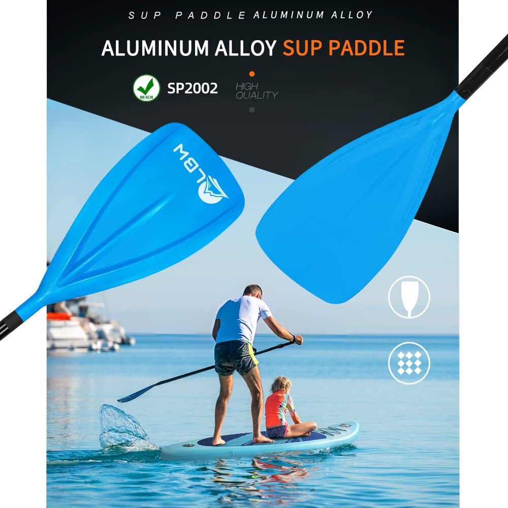 Paddle Board Paddle Adjustable 3-Pieces SUP Paddle Aluminium Alloy Floating P...