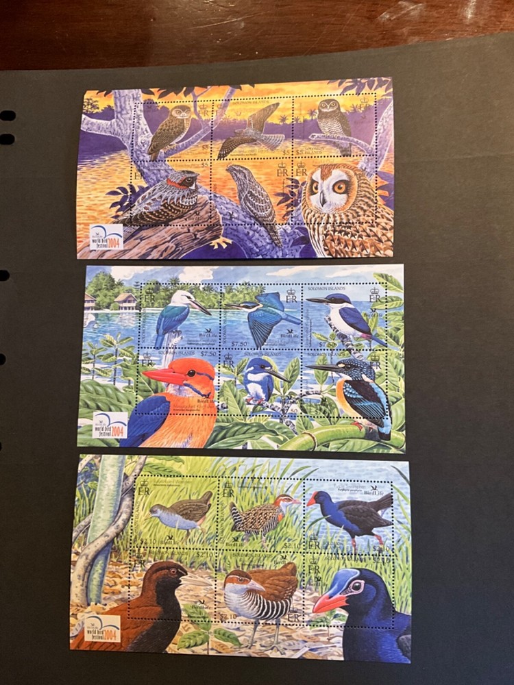 Souvenir Sheet Solomon Islands Scott #983-5 never hinged