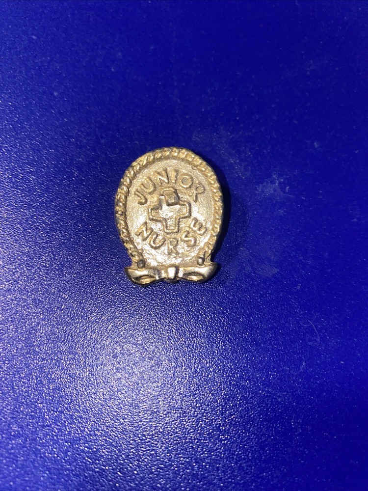 Vintage Gold Tone Junior Nurse Brooch / Pin