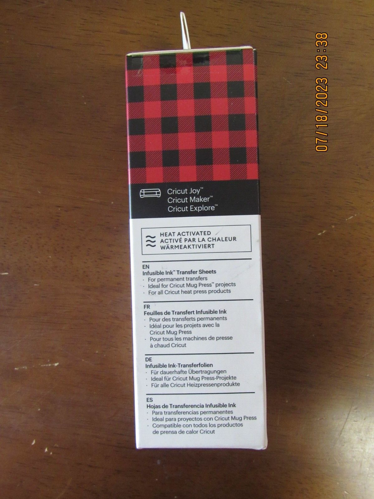 Cricut Joy Infusible Ink - Buffalo Check