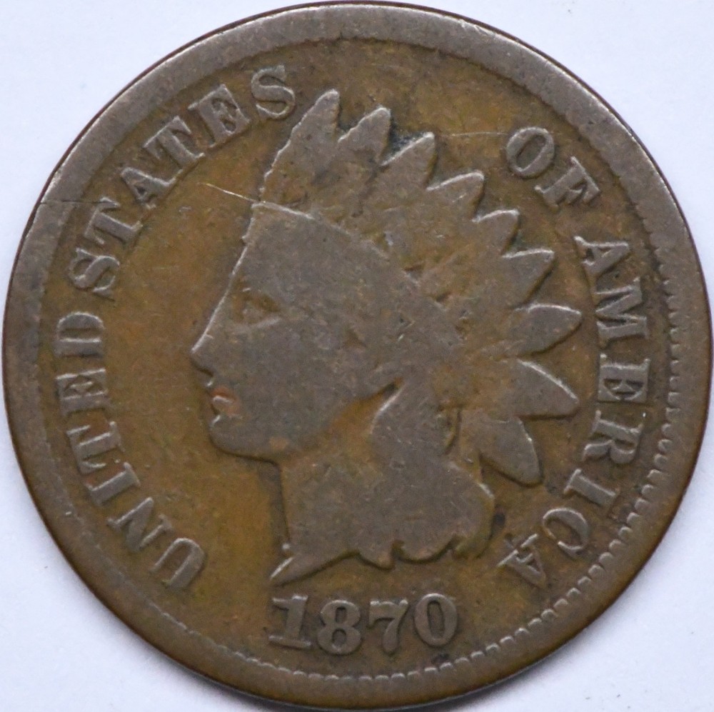 1870 indian head penny