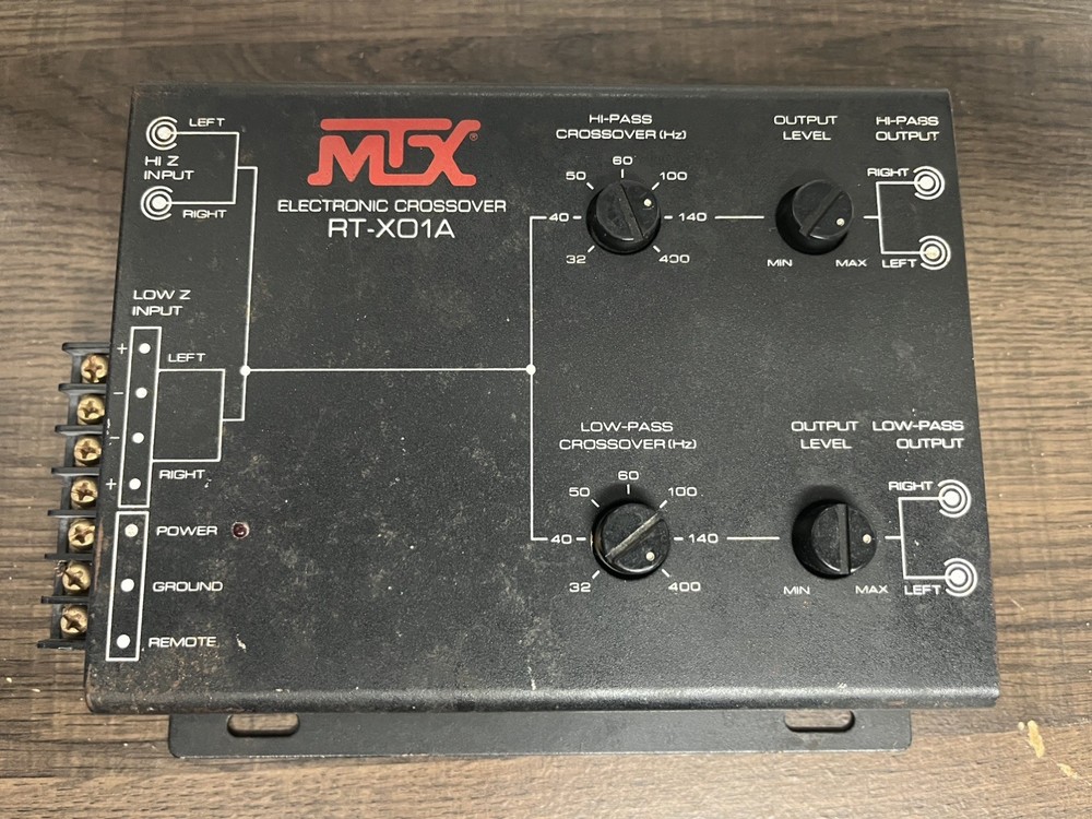 MTX RT-XO1A  Electronic Crossover untested AS-IS