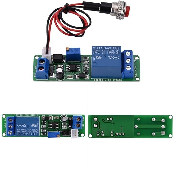 Time Delay Relay, DC 12V Timer Module Adjustable Timer Delay Turn Off Module Tim