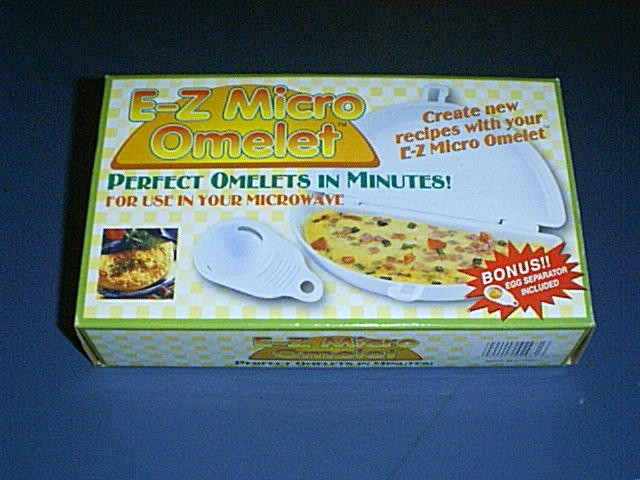 E-Z MICRO OMELET Maker PLUS Egg Separator - NEW in Box with Instructions!