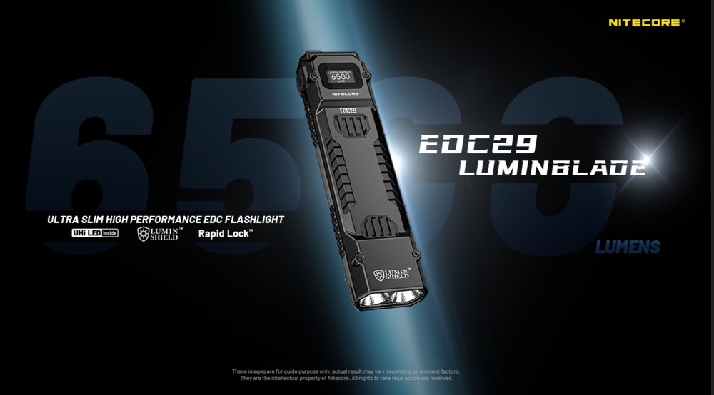 Nitecore EDC29 USB-C Charging 6500 Lumens LED Torch Flashlight