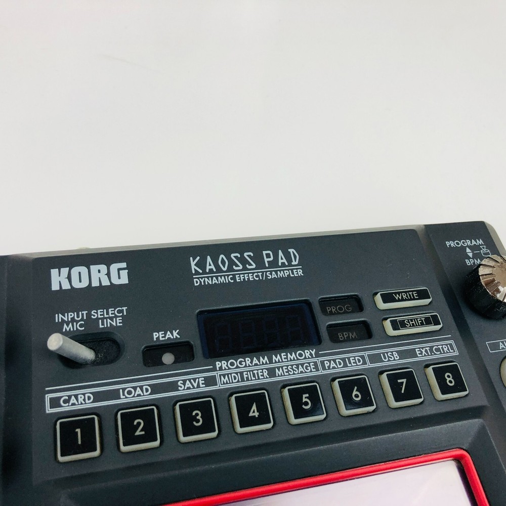 KORG KP3 KP-3 Kaoss Pad Dynamic Effect Sampler Sequencer Tested Dynamic Effect