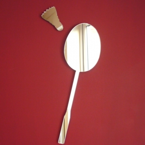 Badminton Racket & Shuttlecock Acrylic (Several Sizes Available)