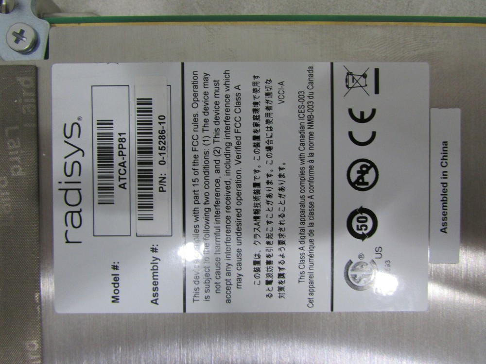 Radisys ATCA-PP81 Dual Broadcom XLP 40G DPI Packet Processing Blade APM-E