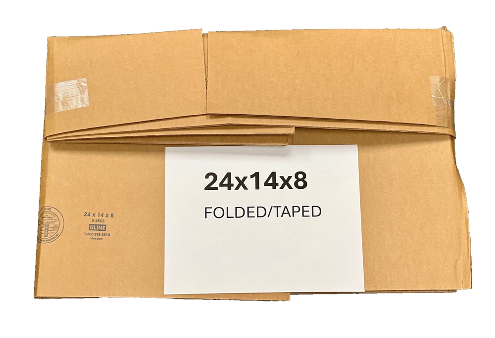 24" x 14" x 8" Cardboard Corrugated Box - SINGLE BOX