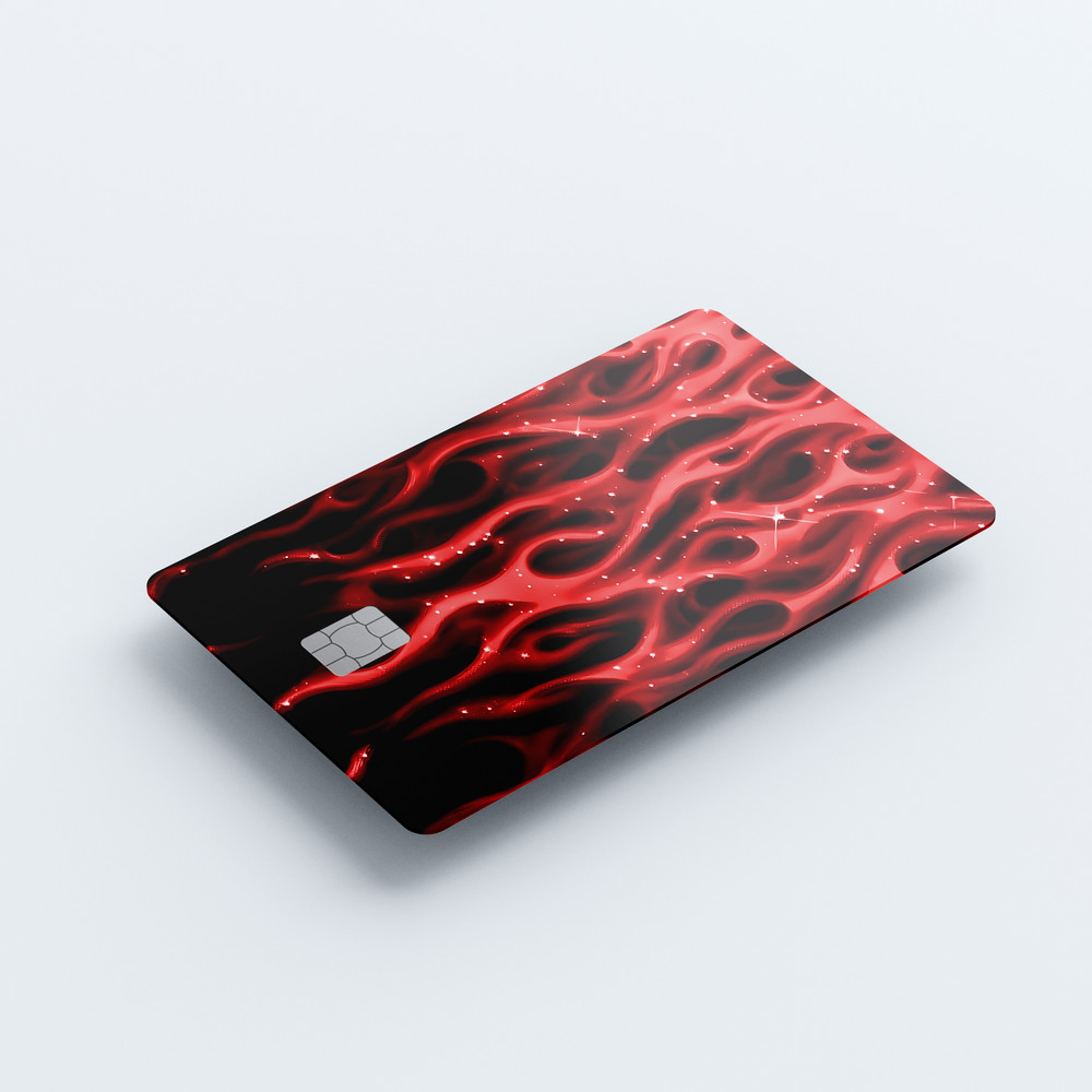 Midnight Flames Card Skin (RED)