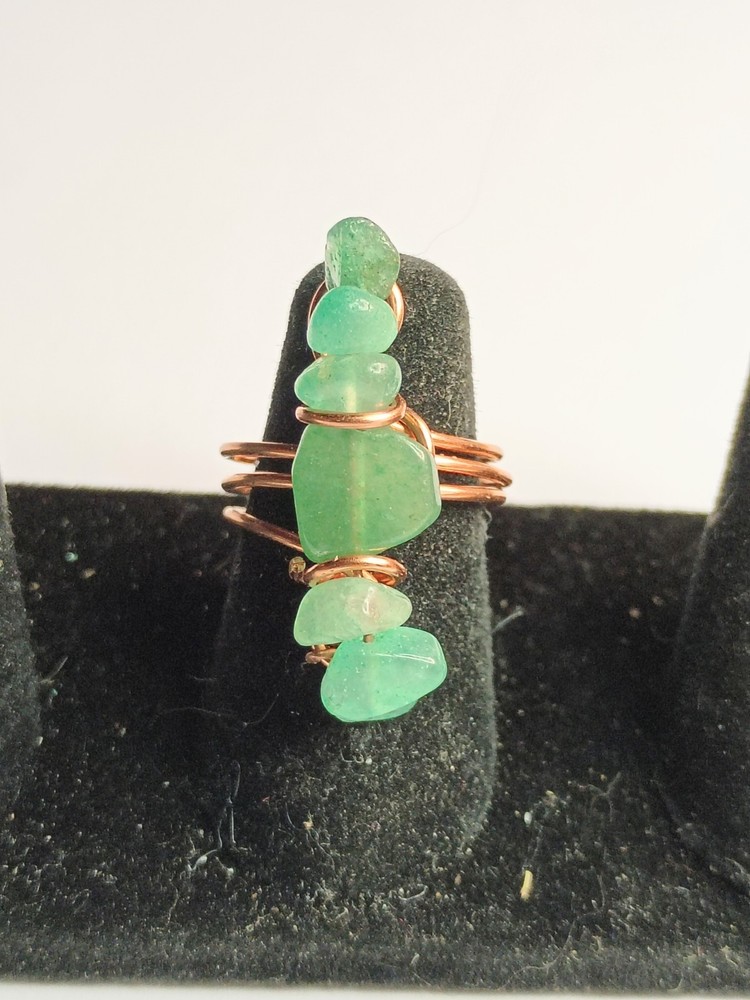 Ring Handmade Gemstone Ring Adventurine