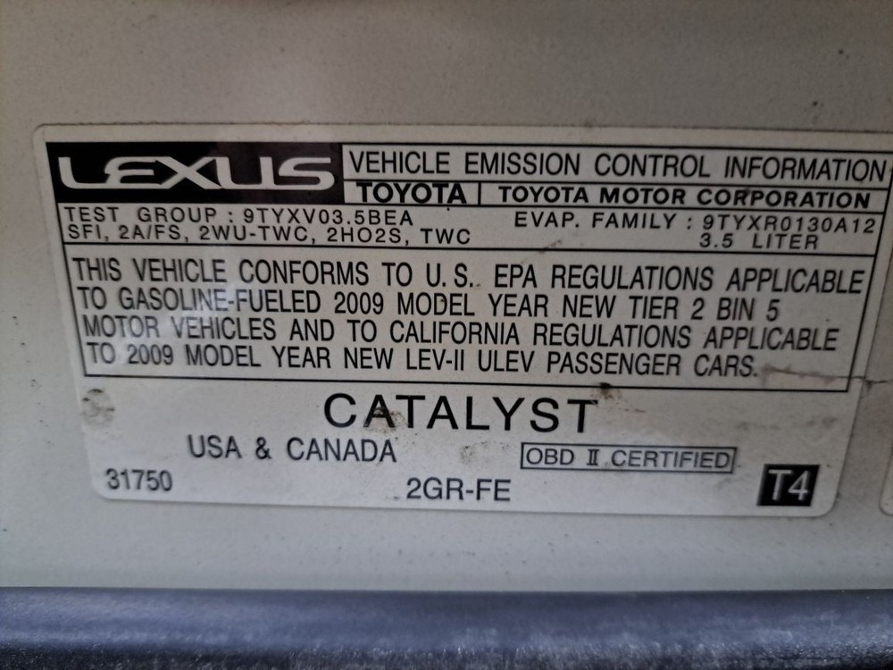 2009 Es350 Jack Sku#4393076