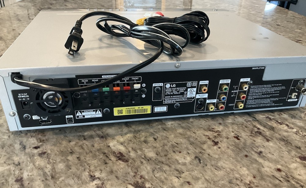 LG LH-E9674 Receiver 5 Disc DVD Silver Home Theater System