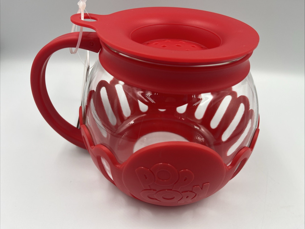 Ecolution Micro-Pop Microwave Popcorn Popper Temperature Dishwasher Safe Glass
