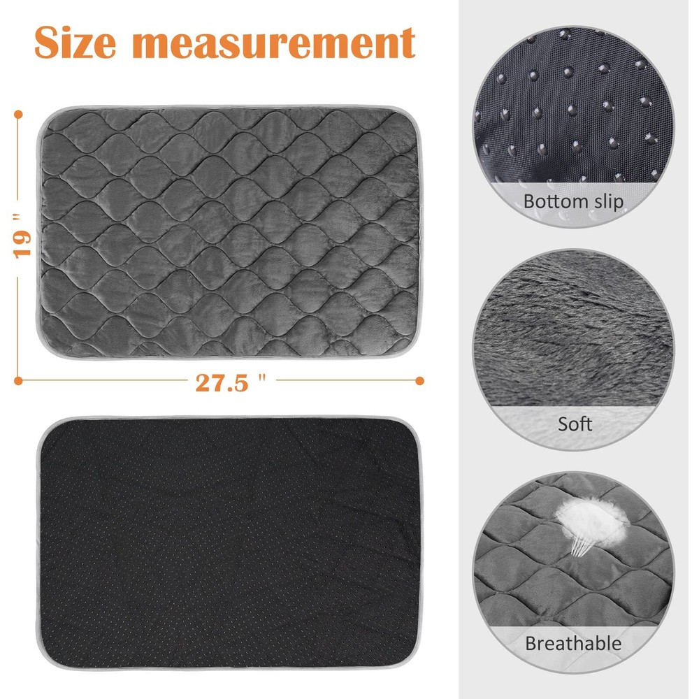 Self Warming Cat Bed Self Heating Cat Mat Thermal Pet Bed Mat Self-Warming Do...